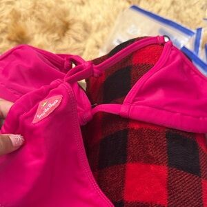 Solid & Striped Pink Bikini Top